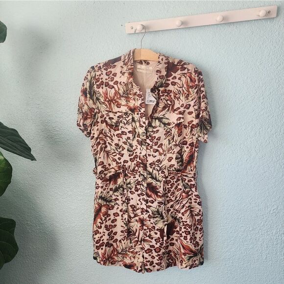 Urban outfitters safari print romper - Picture 1 of 16
